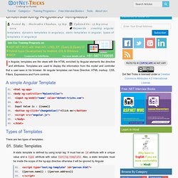 Understanding AngularJS Templates