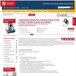Understanding Investing for Long-Term Gain Course - Courses Training Learn