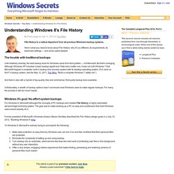 Understanding Windows 8’s File History