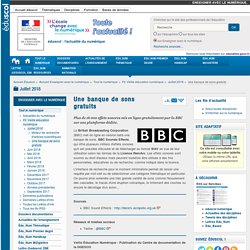 Une banque de sons gratuits