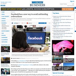 Facebook has a new way to avoid unfriending awkwardness