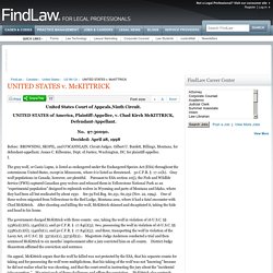 UNITED STATES v. McKITTRICK