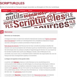 SCRIPTUR@LES : présentation du site