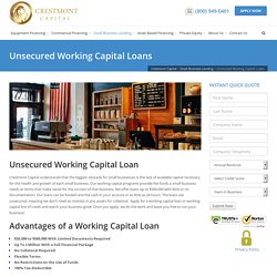 Unsecured Working Capital Loans - Crestmont Capital