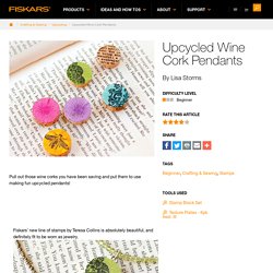 Upcycled Wine Cork Pendants
