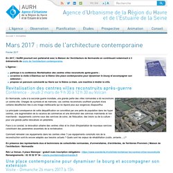 AURH : Agence d'urbanisme de la région du Havre et de l'Estuaire de la Seine - Actualités