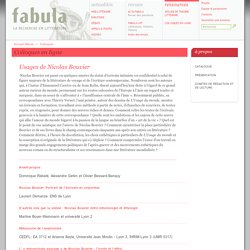 Usages de Nicolas Bouvier (Fabula / Colloques)