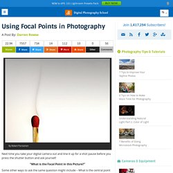 Using Focal Points in Photography