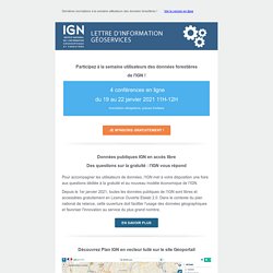 Semaine utilisateurs des données forestières de l'IGN