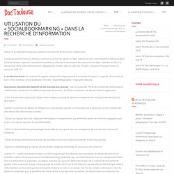 Utilisation du « socialbookmarking » dans la recherche d’information