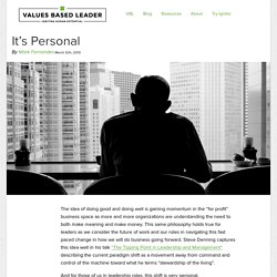 Values Based Leader