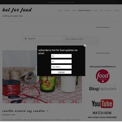 vanilla scented soy candles