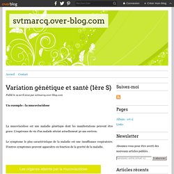 Variation génétique et santé (1ère S)