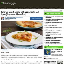 Butternut squash galette with roasted garlic and thyme [Vegetarian, Gluten-Free]