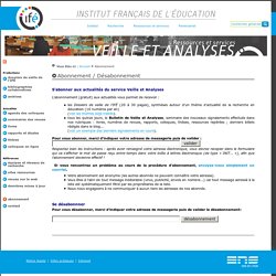 LISTE Veille et Analyses + Dossier d'actualité Ifé