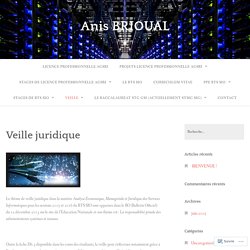 Veille juridique – Anis BRIOUAL