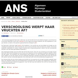 ANS: Verschoolsing werpt haar vruchten af?