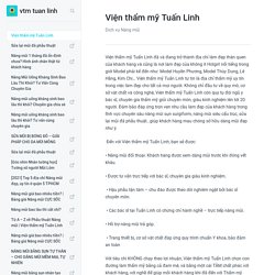 Viện thẩm mỹ Tuấn Linh - vtm tuan linh