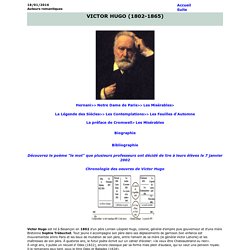 Sur Victor Hugo