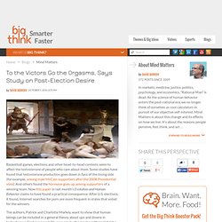 To the Victors Go the Orgasms, Says Study on Post-Election Desire