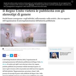 Il Regno Unito vieterà le pubblicità con gli stereotipi di genere