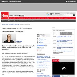 La violence des casseroles