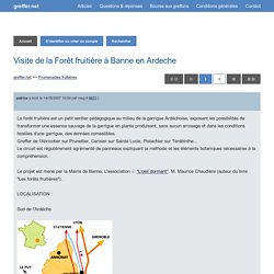 Visite de la Forêt fruitière à Banne en Ardeche