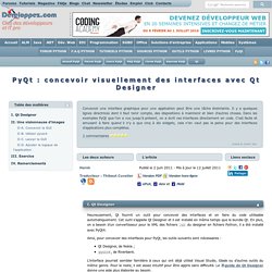 PyQt : concevoir visuellement des interfaces avec Qt Designer