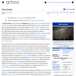 Voie lactée