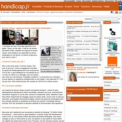 Service civique : appel aux jeunes volontaires handicapés