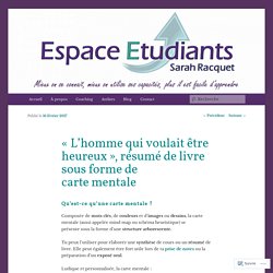 « L’homme qui voulait être heureux , résumé de livre sous forme de carte ment...