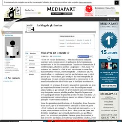 Vous avez dit « enculé »?