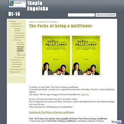 The Perks of being a wallflower - 1kopia Engelska Ht-14