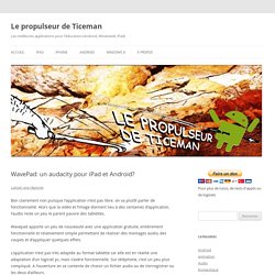 WavePad: un audacity pour iPad et Android?