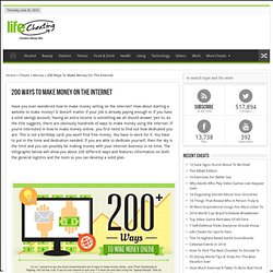 200 Ways To Make Money On The Internet