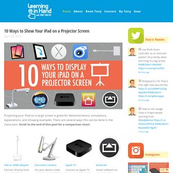 10 Ways to Show Your iPad on a Projector Screen