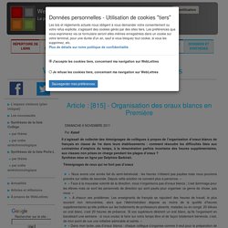Organisation des oraux blancs en Première