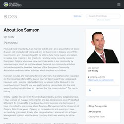 About Joe Samson's Blog : Real Estate Webmasters Blogging Platform
