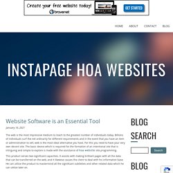 Website Software is an Essential Tool