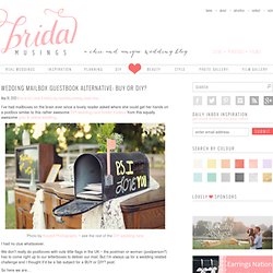 Wedding Mailbox Card Holder: BUY or DIY?