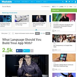 What Language Should You Build Your App With?