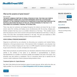 What are the symptoms of spinal stenosis?