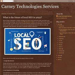 What is the future of local SEO in 2022?