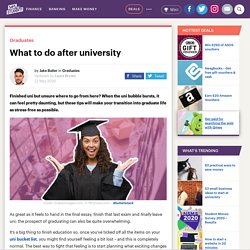 What to do after university