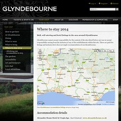 Where to stay 2014