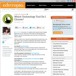 Which Technology Tool Do I Choose?