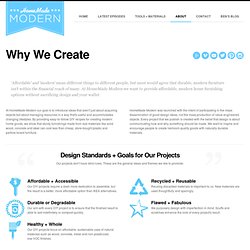 Why We Create ‹ HomeMade Modern
