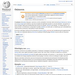 Oxímoron