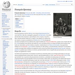 François Quesnay