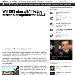 Will ISIS plan a 9/11-style terror plot against the U.S.?